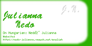 julianna nedo business card